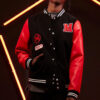 Spider-Man Across the Spider-Verse Miles Black Varsity Jacket