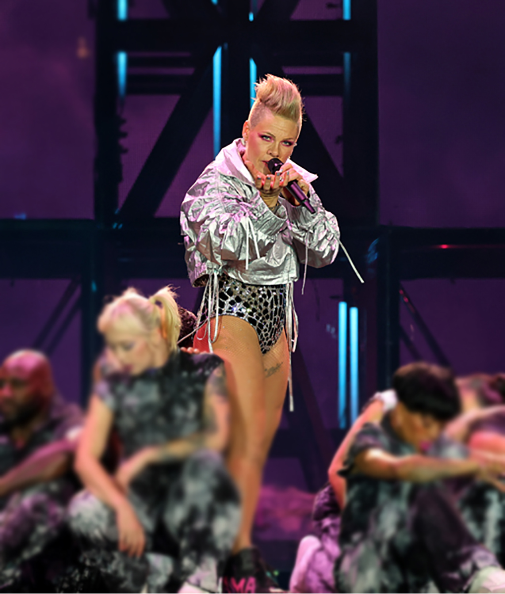 Summer Carnival Tour 2023 P!nk Silver Cropped Jacket