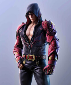 Tekken 7 Jin Jacket - Tekken Jin Kazama Jacket | Men's Leather Jacket - Front View