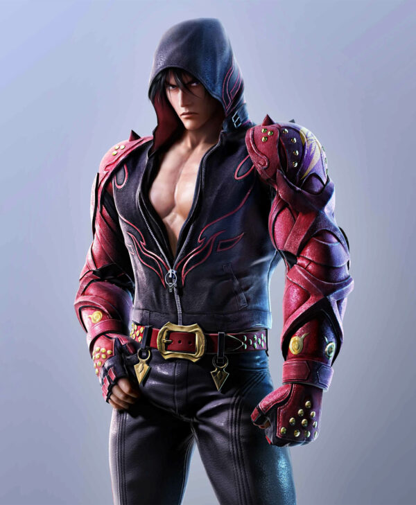 Supreme Tekken 7 Jacket Jin Kazama Red Leather Jacket