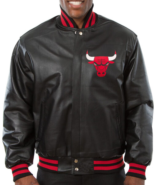 The Bulls Black Varsity Jacket
