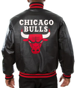 The Bulls Black Varsity Jacket