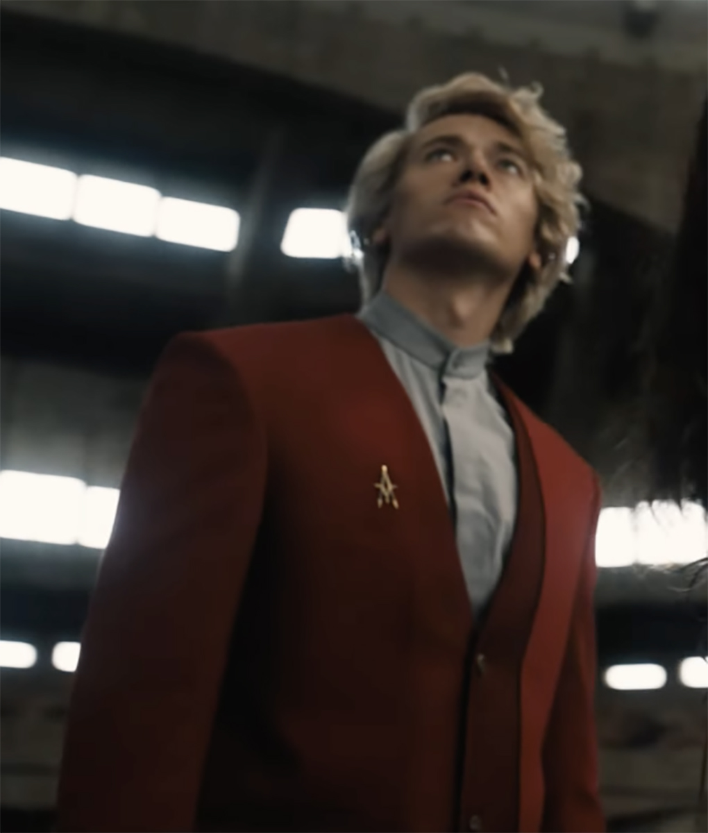 The Hunger Games 5 Coriolanus Snow Red Blazer