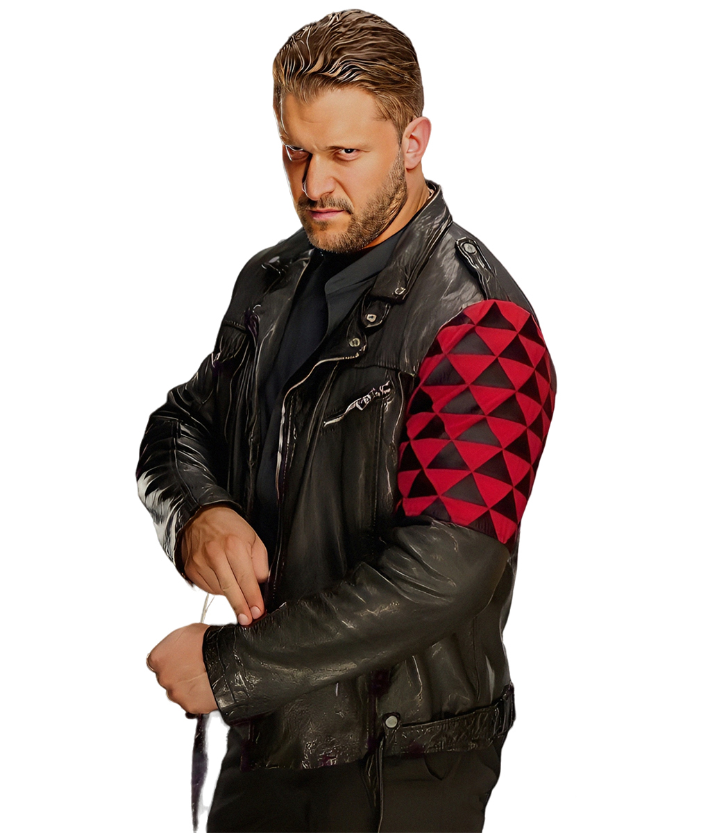 WWE Karrion Kross Black Biker Jacket