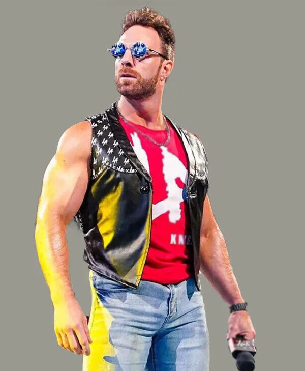 WWE Smackdown LA Knight Leather Vest