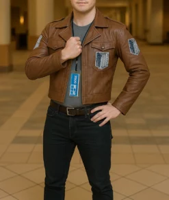 Attack on Titan Levi Ackerman Cropped Jacket-Front