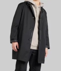 Extraction 2 Idris Elba Black Coat-Side View