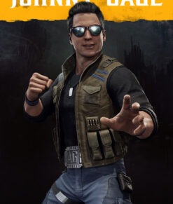 Johnny Cage Mortal Kombat Utility Zipper Costume Vest