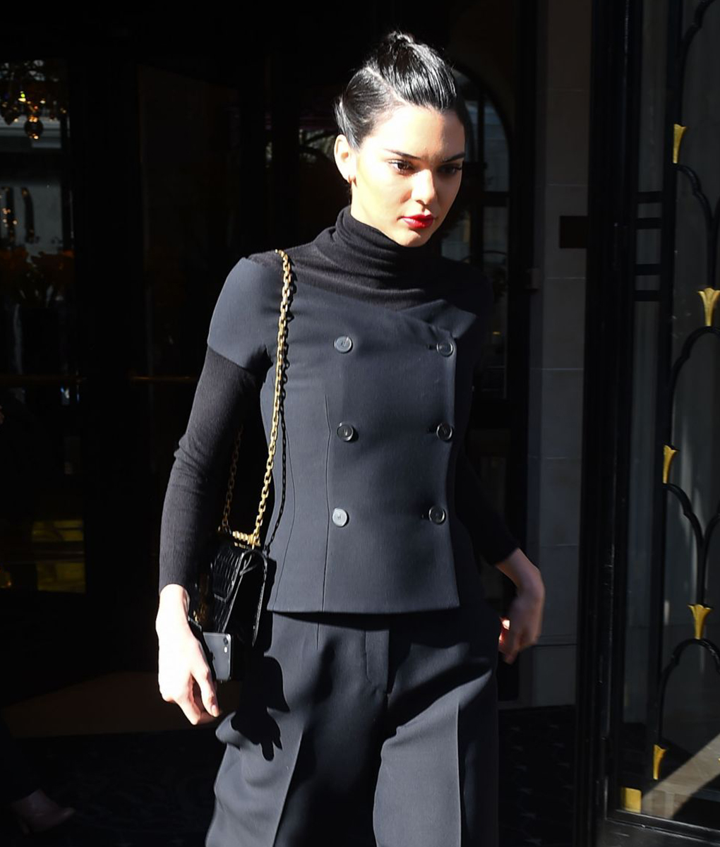 Kendall Jenner Black Double Breasted Vest