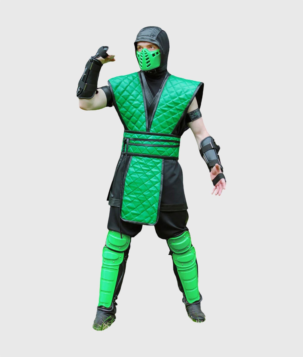 Reptile Mortal Kombat Green Costume Vest
