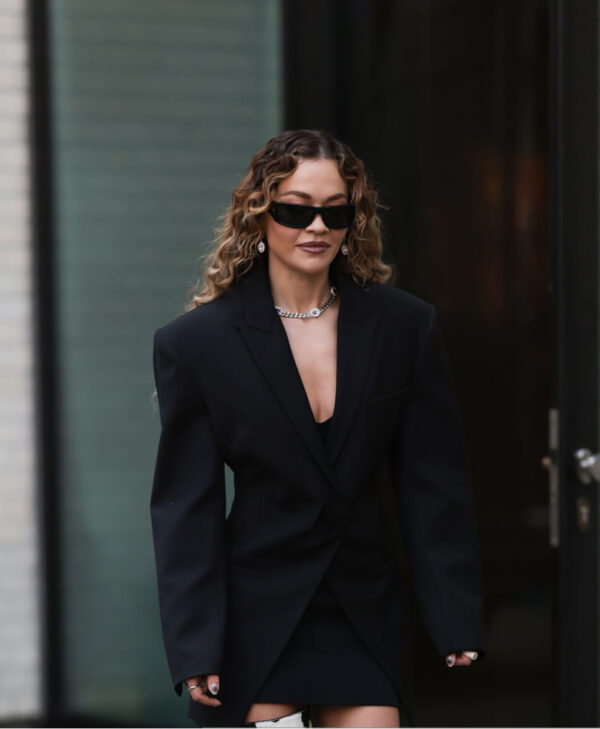 Rita Ora Black Coat