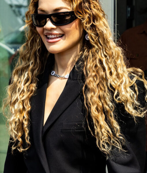 Rita Ora Black Coat