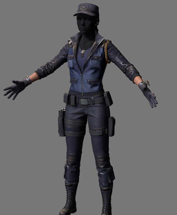 Sonya Blade Mortal Kombat Blue Costume Jacket