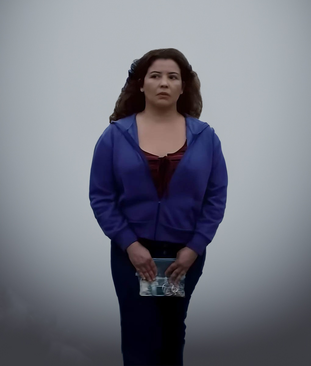 The Horror of Dolores Roach Justina Machado Purple Jacket