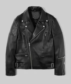 BTS Jimin Black Biker Jacket