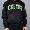 Boston Black Celtics Satin Starter Jacket