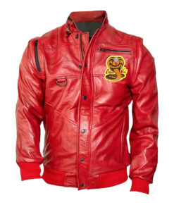 Cobra Kai Red Jacket - Cobra Kai Red Leather Jacket | Men's Leather Jacket - Front View
