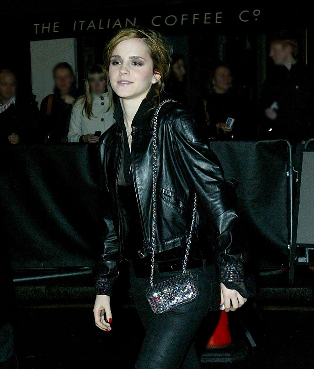 Emma Watson Shirt Collar Black Jacket