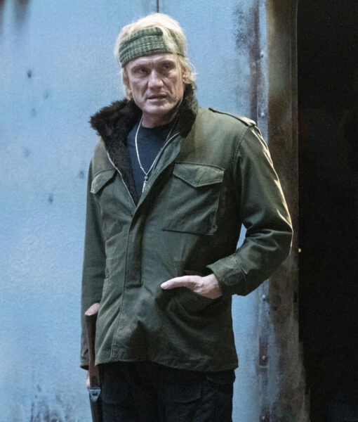 Expend4bles Dolph Lundgren Green Utility Jacket