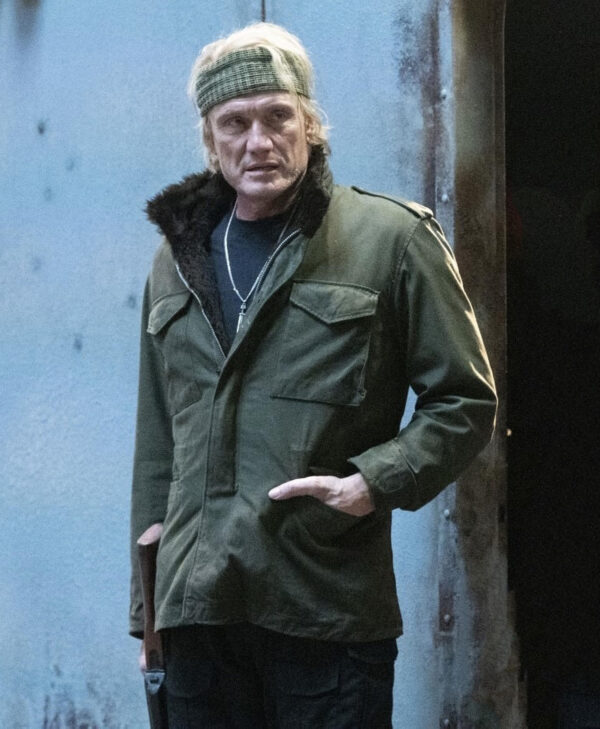 Expend4bles Dolph Lundgren Green Utility Jacket