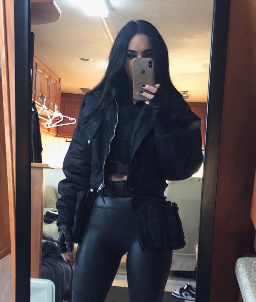 Expend4bles Megan Fox Black Bomber Jacket