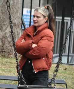 Flora and Son Eve Hewson Brown Puffer Jacket