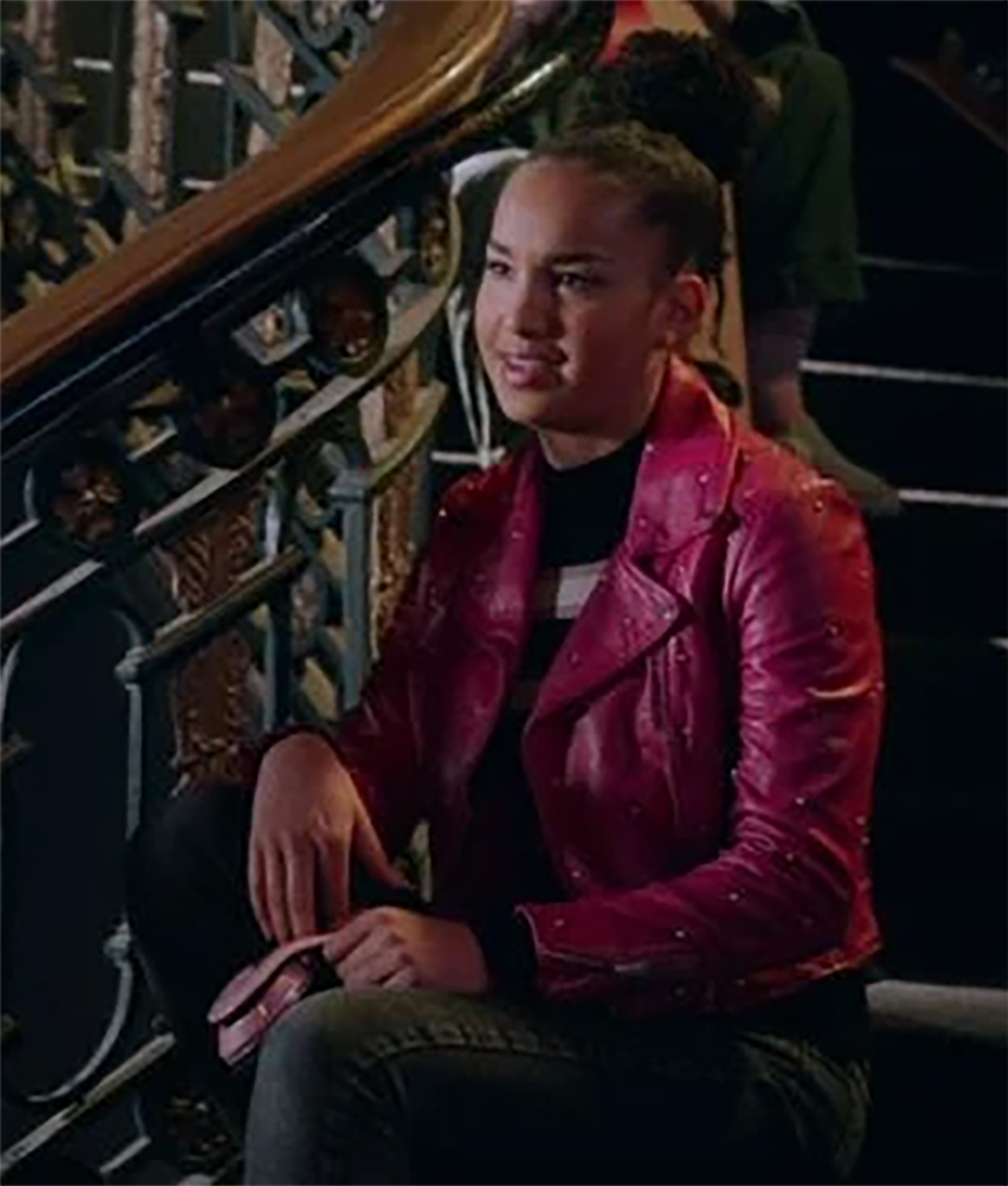 High School Musical Olivia Rodrigo Pink Biker Jacket