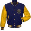 Indiana Pacers Varsity Blue and Yellow Jacket