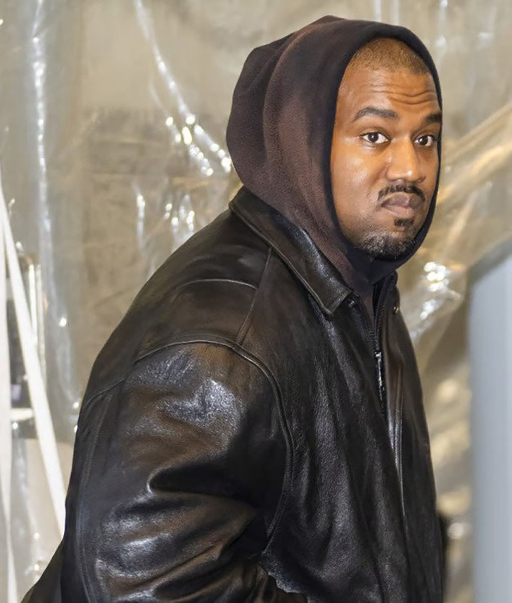 Kanye Black Leather Jacket