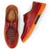 Clark Mens Red Casual Leather Sneakers-1
