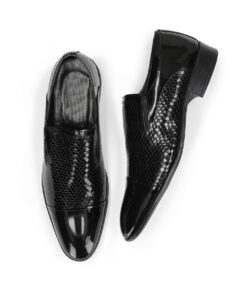 Mason Mens Shiny Black Leather Dress Shoes NYC Jackets
