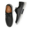 Gavin Mens Black Casual Leather Sneakers-1