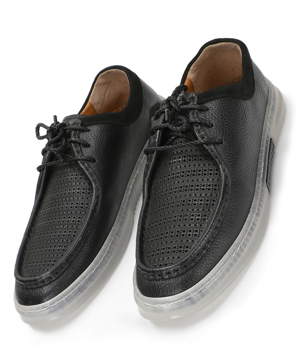 Men'sTurkish-made Dotted Black Leather Shoes