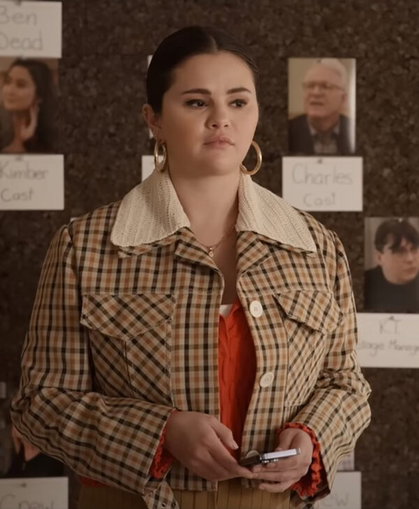 Only Murders in the Building Selena Gomez Plaid Jacket