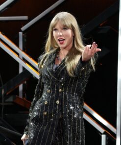 Taylor Swift Black Sequin Blazer
