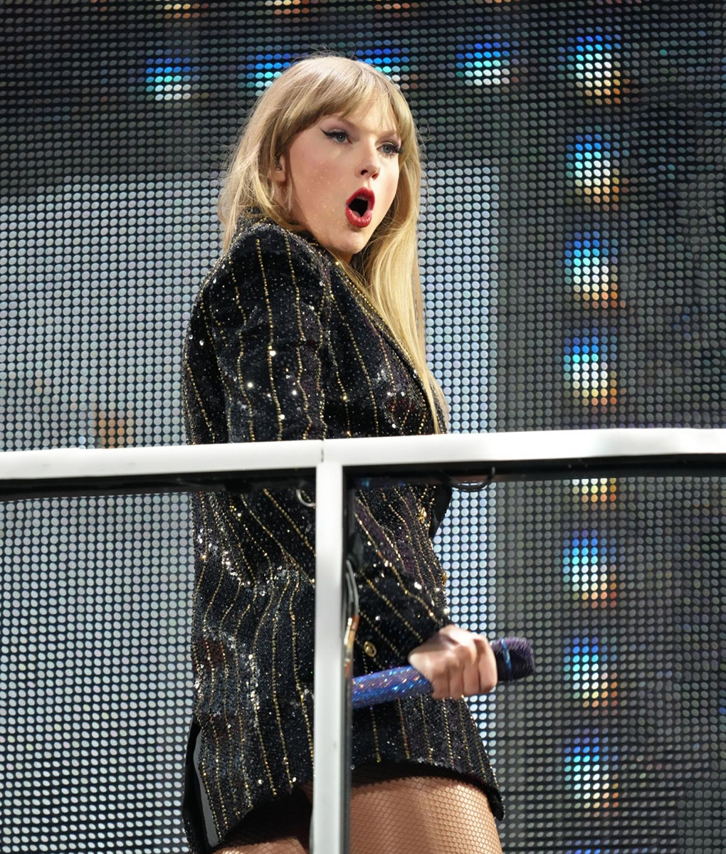 Taylor Swift Black Sequin Blazer