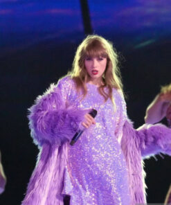 Taylor Swift Lavender Haze Fur Coat