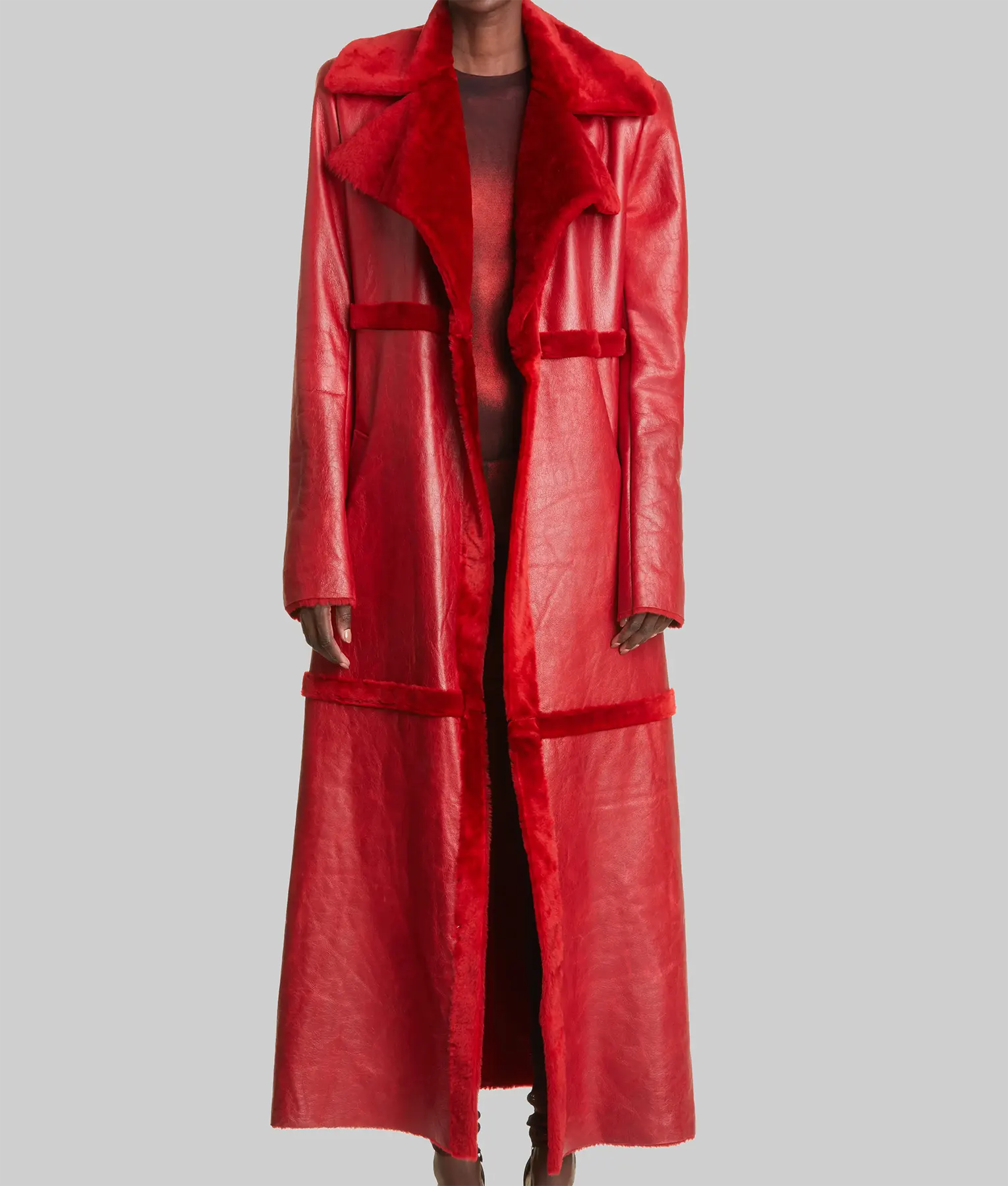 Teyana Taylor Laquan Show Coat | Teyana Taylor Red Coat