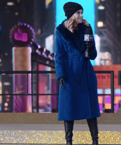 The Morning Show Reese Witherspoon Blue Wrap Coat