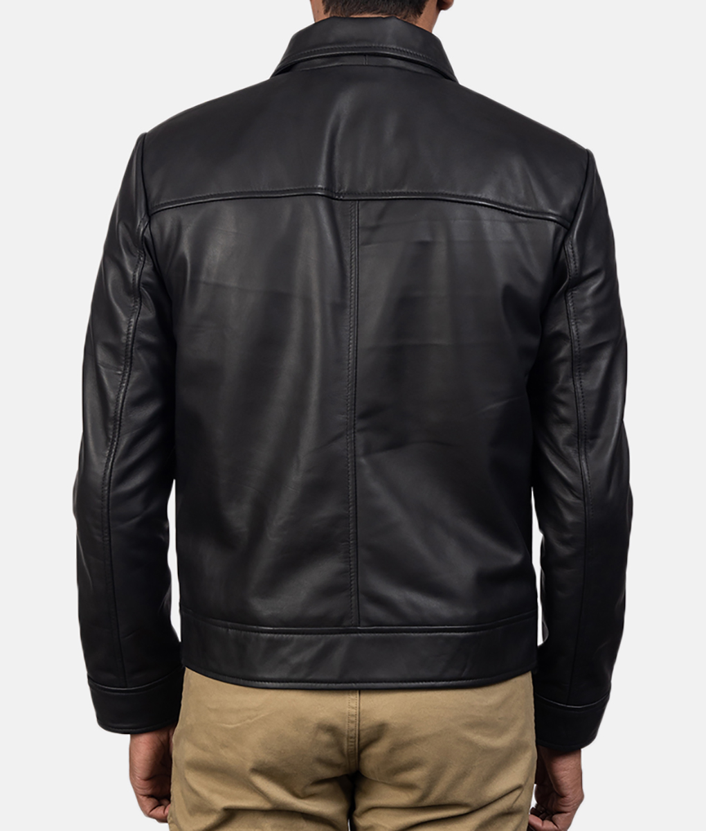 Truman Mens Brown Leather Jacket