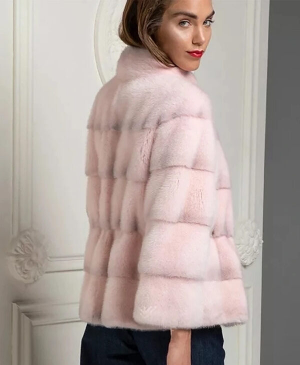 Women Pink Fur Jacket
