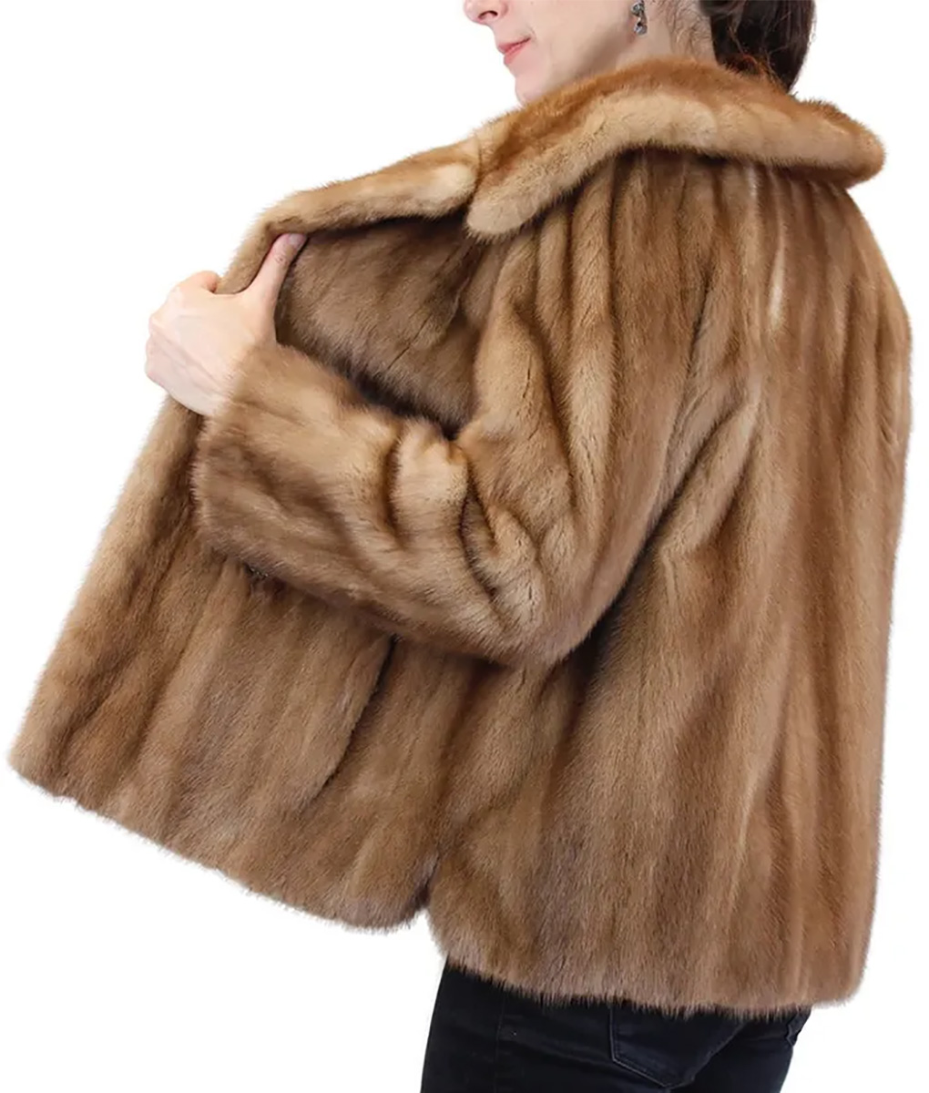Women's Tia Vintage Fur Brown Coat