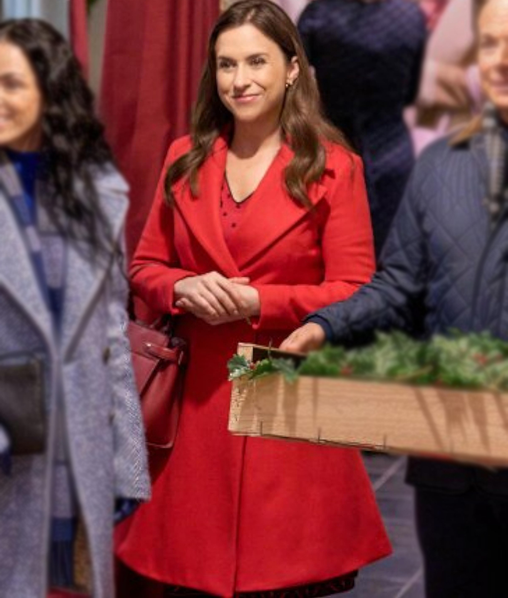 A Merry Scottish Christmas Lacey Chabert Red Coat