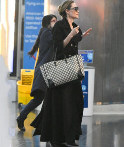Angelina Jolie Black Trench Coat