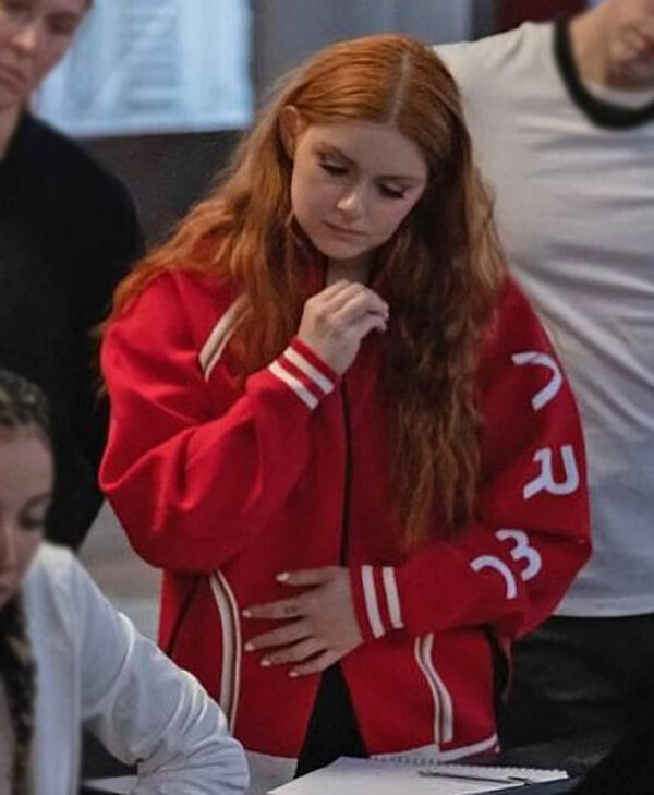 Ariel Winter Red Wool Jacket