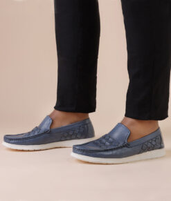 Blue Turkiye Made Leather Shoes for Men
