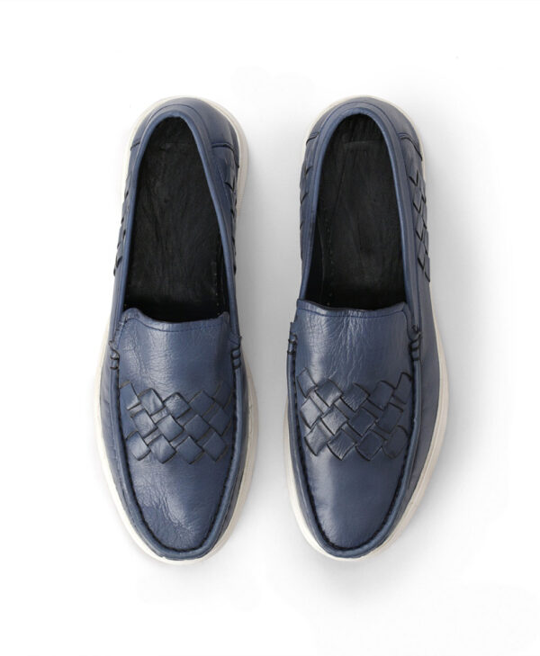 Blue Turkiye Made Leather Shoes for Men