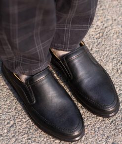 Judah Mens Black Dress Leather Loafers-8