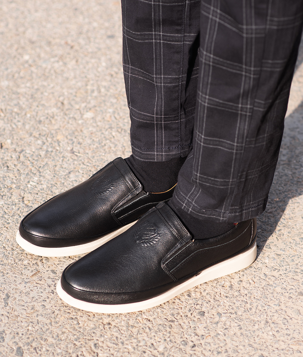 Bold Black Turkey Made Leather Shoes for Men