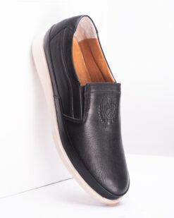 Jason Mens Black Dress Leather Loafers-4